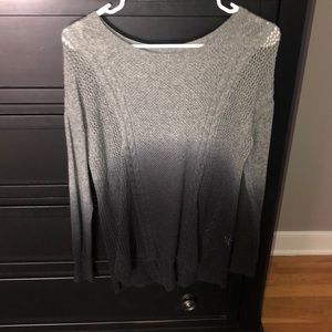 Gray and back faded sweater